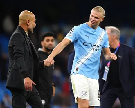 Haaland Joins Exclusive UCL Half-Century Club, Praised by Pep as Ronaldo and Messi's Peer