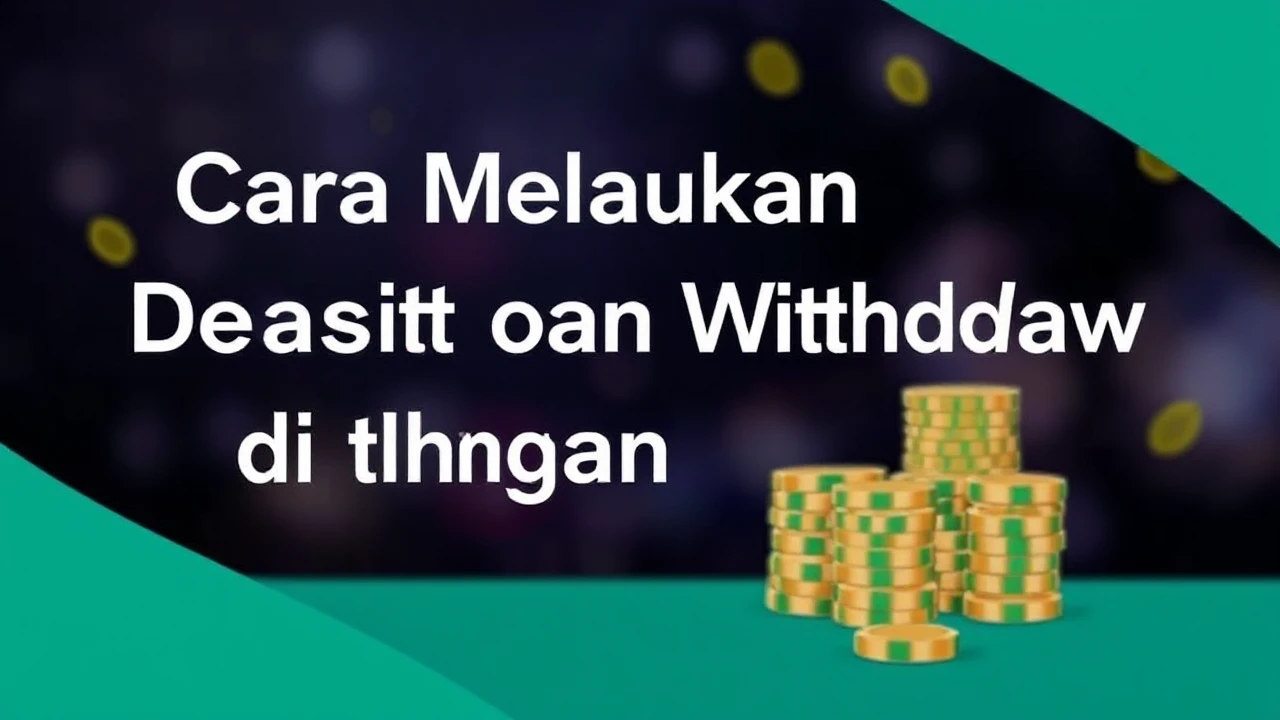 Cara Melakukan Deposit dan Withdraw di OLE777 dengan Cepat