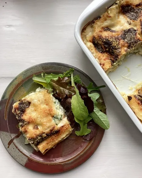 Rachel Roddy's Creation for Lasagna with Summer Squash and Three Cheeses